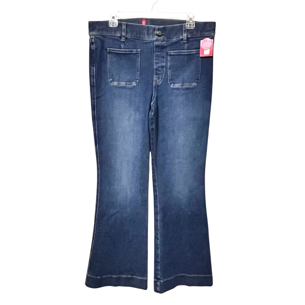 Spanx Patch Pocket Flare Jeans Size XL New - Picture 5 of 13